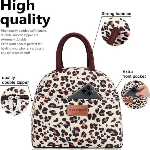 Lunch Bag for Women Men Insulated Lunch Box for Adult Reusable Lunch Tote Bag - Picture 6 of 7